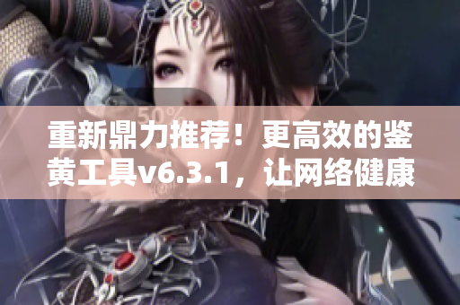 重新鼎力推荐！更高效的鉴黄工具v6.3.1，让网络健康更易维护