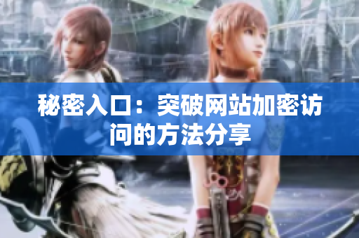 秘密入口：突破网站加密访问的方法分享