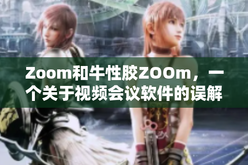 Zoom和牛性胶ZOOm，一个关于视频会议软件的误解