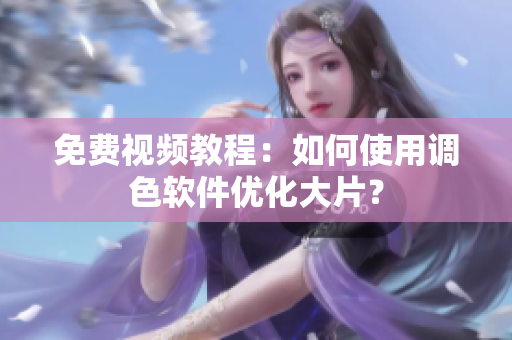 免费视频教程：如何使用调色软件优化大片？