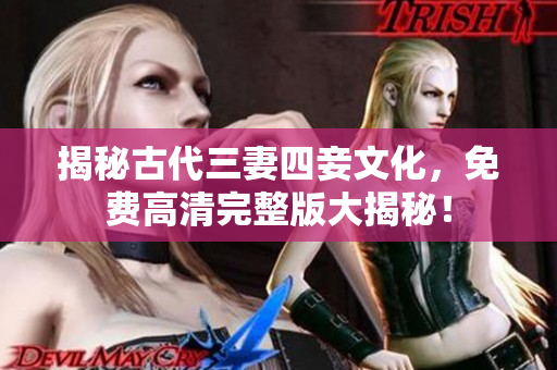 揭秘古代三妻四妾文化，免费高清完整版大揭秘！