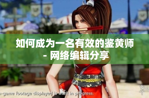 如何成为一名有效的鉴黄师 - 网络编辑分享