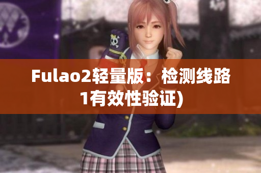 Fulao2轻量版：检测线路1有效性验证)