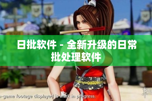 日批软件 - 全新升级的日常批处理软件