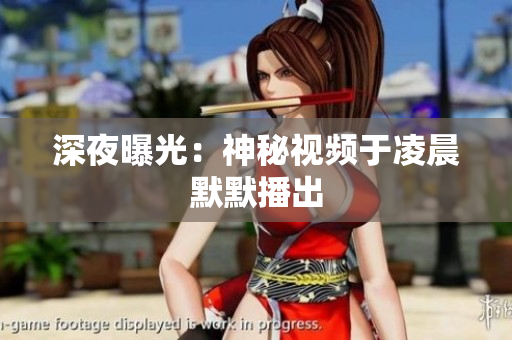 深夜曝光：神秘视频于凌晨默默播出
