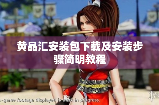 黄品汇安装包下载及安装步骤简明教程