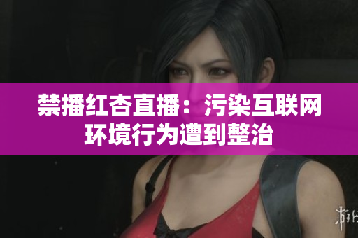 禁播红杏直播：污染互联网环境行为遭到整治