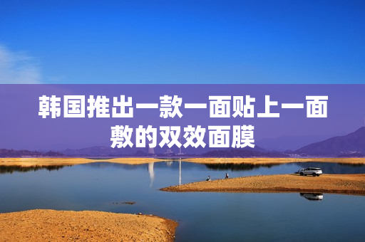 韩国推出一款一面贴上一面敷的双效面膜