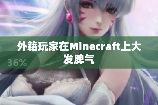 外籍玩家在Minecraft上大发脾气