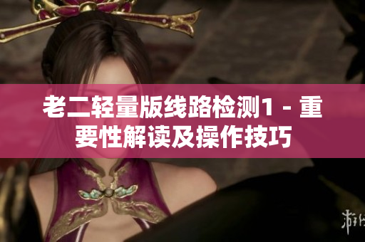 老二轻量版线路检测1 - 重要性解读及操作技巧