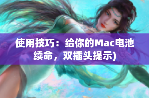使用技巧：给你的Mac电池续命，双插头提示)