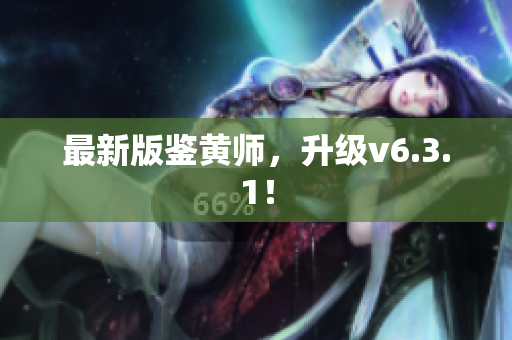 最新版鉴黄师，升级v6.3.1！