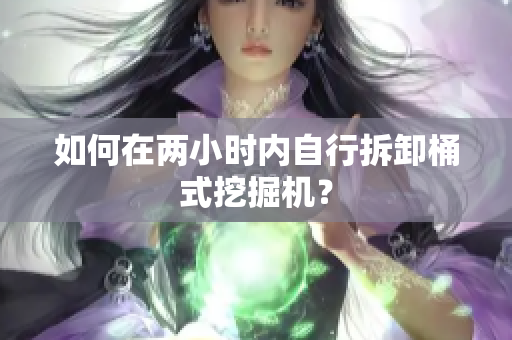 如何在两小时内自行拆卸桶式挖掘机？