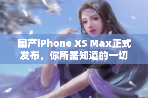国产iPhone XS Max正式发布，你所需知道的一切