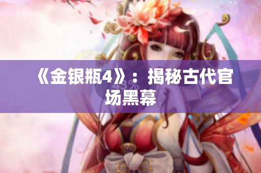 《金银瓶4》：揭秘古代官场黑幕