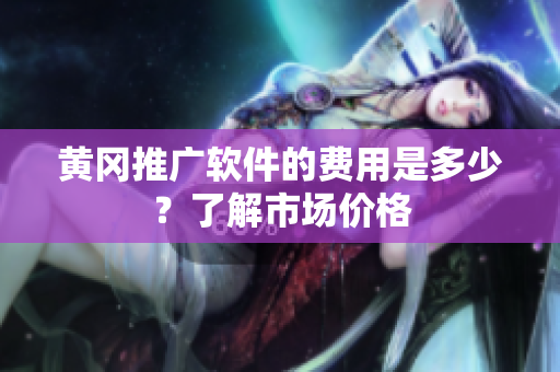 黄冈推广软件的费用是多少？了解市场价格