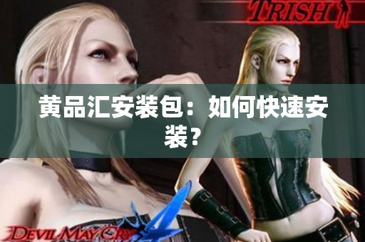 黄品汇安装包：如何快速安装？