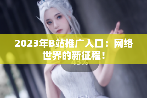 2023年B站推广入口：网络世界的新征程！