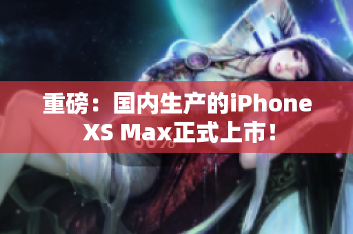 重磅：国内生产的iPhone XS Max正式上市！