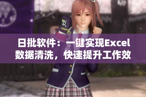 日批软件：一键实现Excel数据清洗，快速提升工作效率