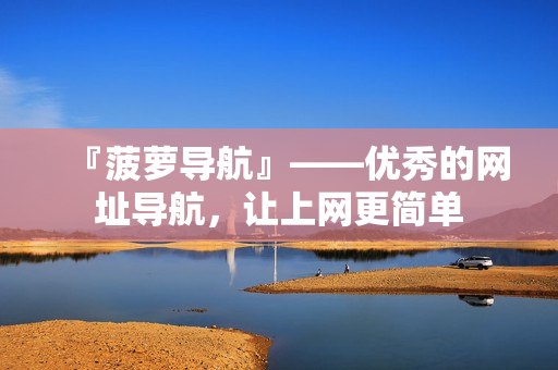 『菠萝导航』——优秀的网址导航，让上网更简单