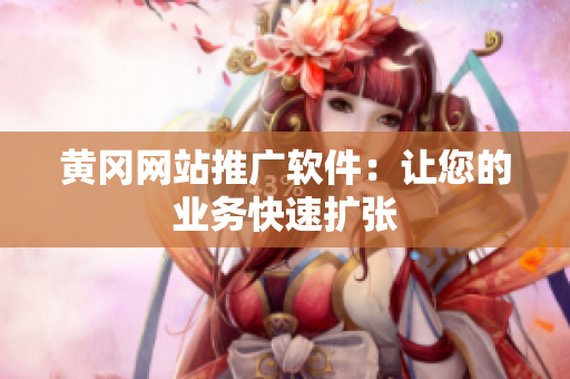 黄冈网站推广软件：让您的业务快速扩张