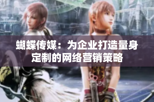 蝴蝶传媒：为企业打造量身定制的网络营销策略