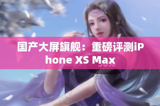 国产大屏旗舰：重磅评测iPhone XS Max