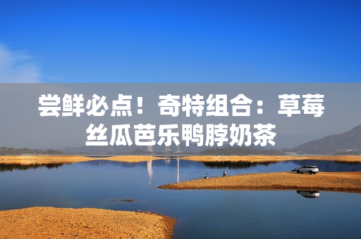 尝鲜必点！奇特组合：草莓丝瓜芭乐鸭脖奶茶