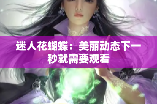 迷人花蝴蝶：美丽动态下一秒就需要观看