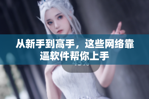 从新手到高手，这些网络靠逼软件帮你上手