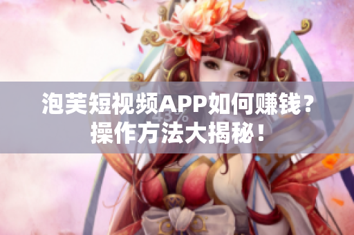泡芙短视频APP如何赚钱？操作方法大揭秘！