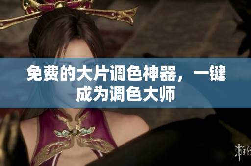 免费的大片调色神器，一键成为调色大师