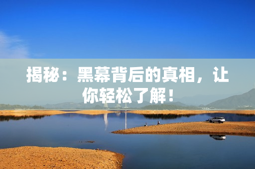 揭秘：黑幕背后的真相，让你轻松了解！