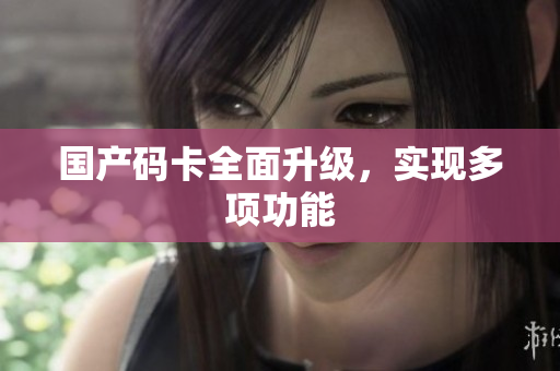 国产码卡全面升级，实现多项功能