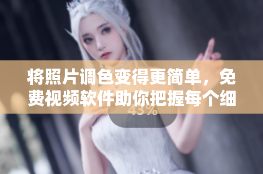 将照片调色变得更简单，免费视频软件助你把握每个细节！