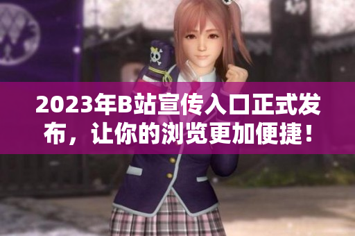 2023年B站宣传入口正式发布，让你的浏览更加便捷！