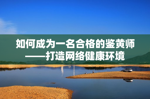 如何成为一名合格的鉴黄师——打造网络健康环境