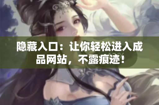 隐藏入口：让你轻松进入成品网站，不露痕迹！