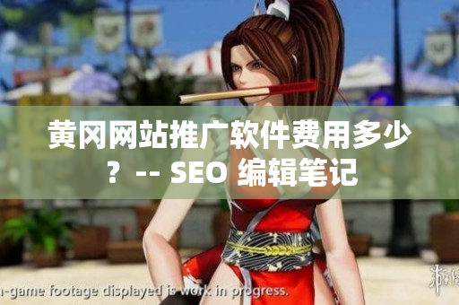 黄冈网站推广软件费用多少？-- SEO 编辑笔记