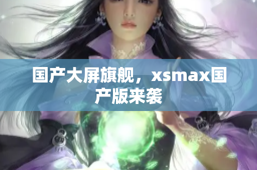国产大屏旗舰，xsmax国产版来袭