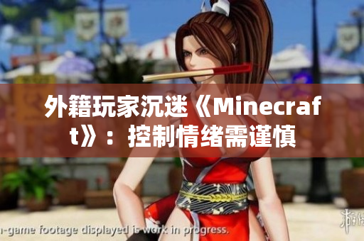 外籍玩家沉迷《Minecraft》：控制情绪需谨慎