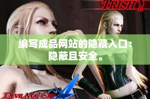 编写成品网站的隐藏入口：隐蔽且安全。