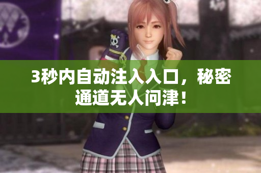 3秒内自动注入入口，秘密通道无人问津！
