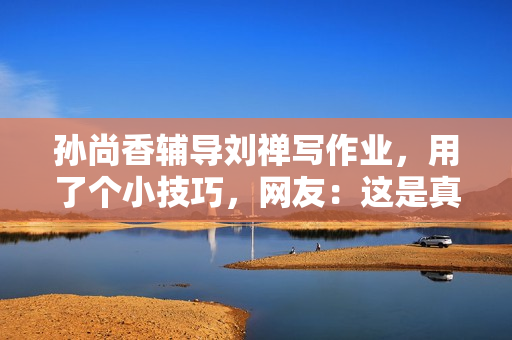 孙尚香辅导刘禅写作业，用了个小技巧，网友：这是真爱！