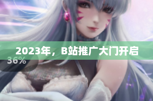 2023年，B站推广大门开启