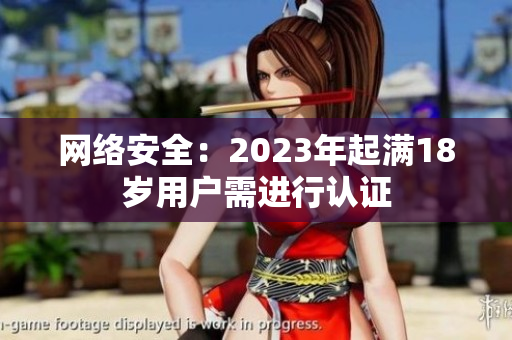 网络安全：2023年起满18岁用户需进行认证