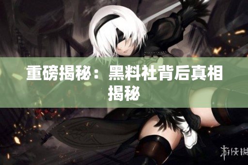 重磅揭秘：黑料社背后真相揭秘