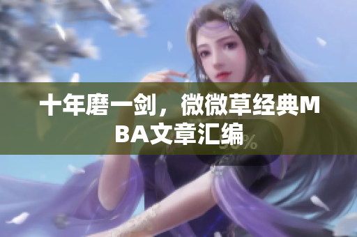 十年磨一剑，微微草经典MBA文章汇编
