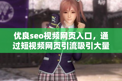 优良seo视频网页入口，通过短视频网页引流吸引大量流量